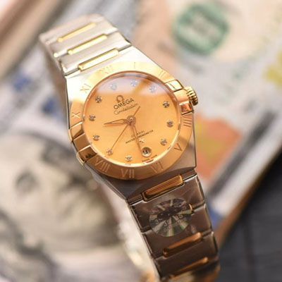 【3S Factory  Replica Watches 女装29毫米】OMEGA Replica  Constellation 系列131.20.29.20.58.001 wrist watches 