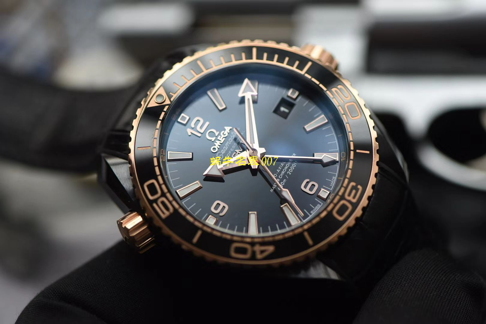 【 Video analysis VS Factory 深海之黑间金之王】OMEGA海洋宇宙600米 Replica Copy  Watches 215.63.46.22.01.001 wrist watches  / M660
