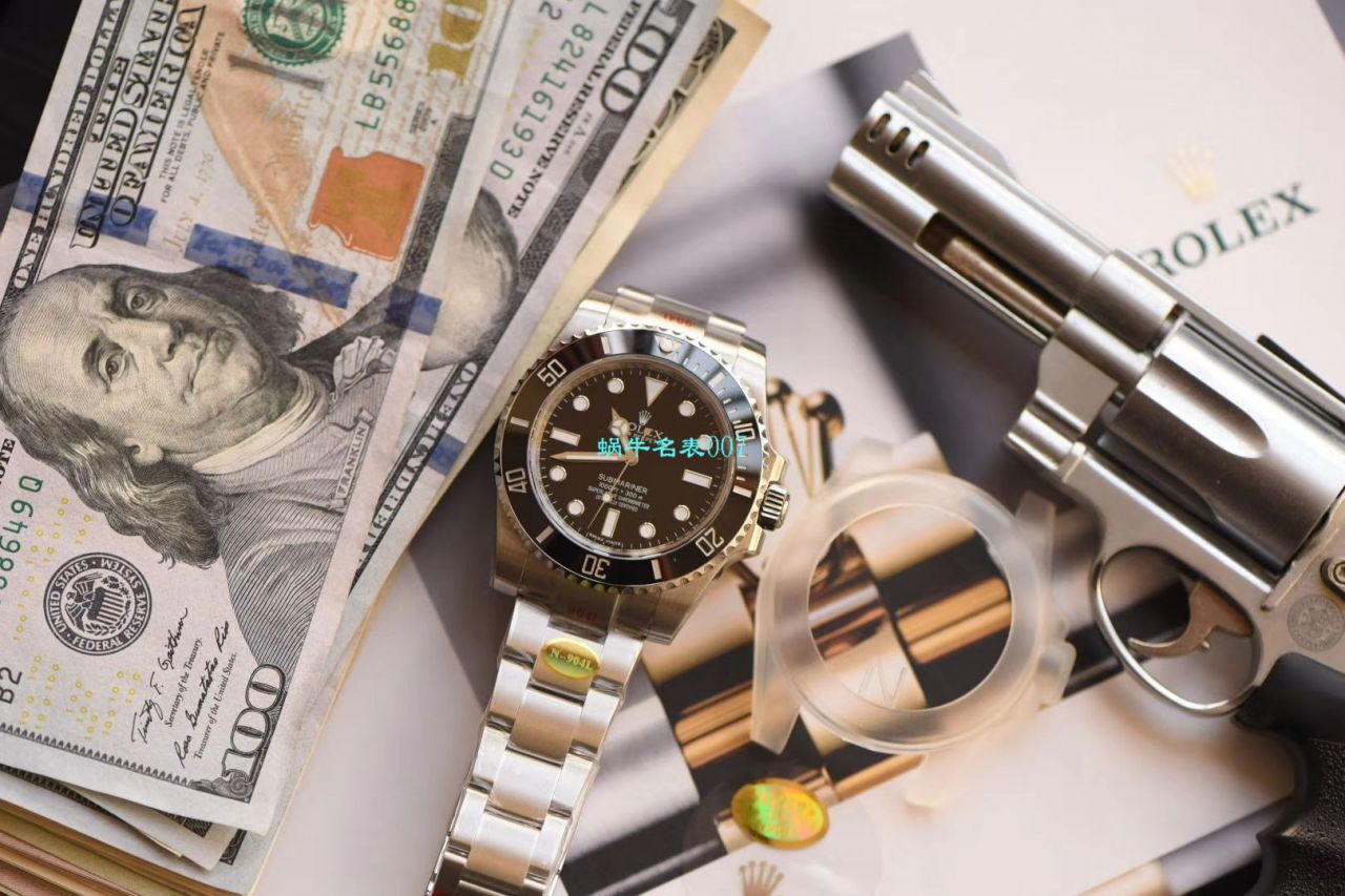 【N Factory V10最高版本 Replica 表无日历 Submariner 】 Rolex  Submariner 型 Replica 114060-97200 黑盘 wrist watches  / R270