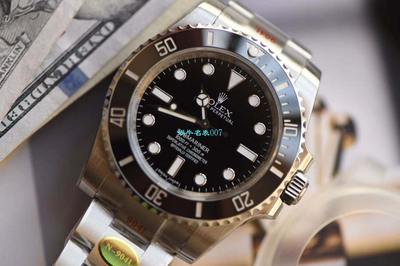 【N Factory V10最高版本 Replica 表无日历 Submariner 】 Rolex  Submariner 型 Replica 114060-97200 黑盘 wrist watches  / R270