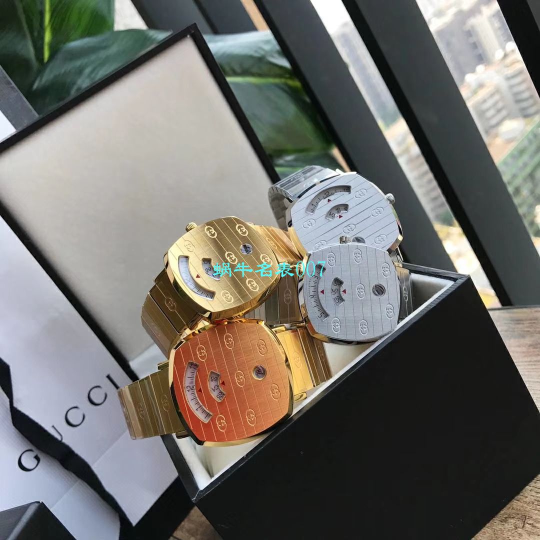 【渠道原单】original Gucci,‌古驰‌新款 Grip‌系列 wrist watches YA157403，YA157401 Watches  / GUCCIKK19