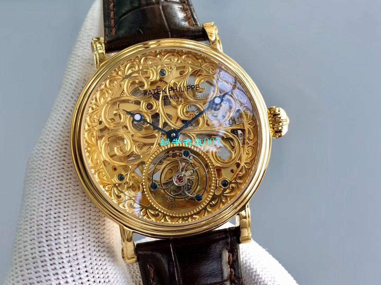 【小贵】少量来货，新品上市❗最新款 私人专属 copy customized  PATEK PHILIPPE 镂空 Tourbillon  Watches  / BD256
