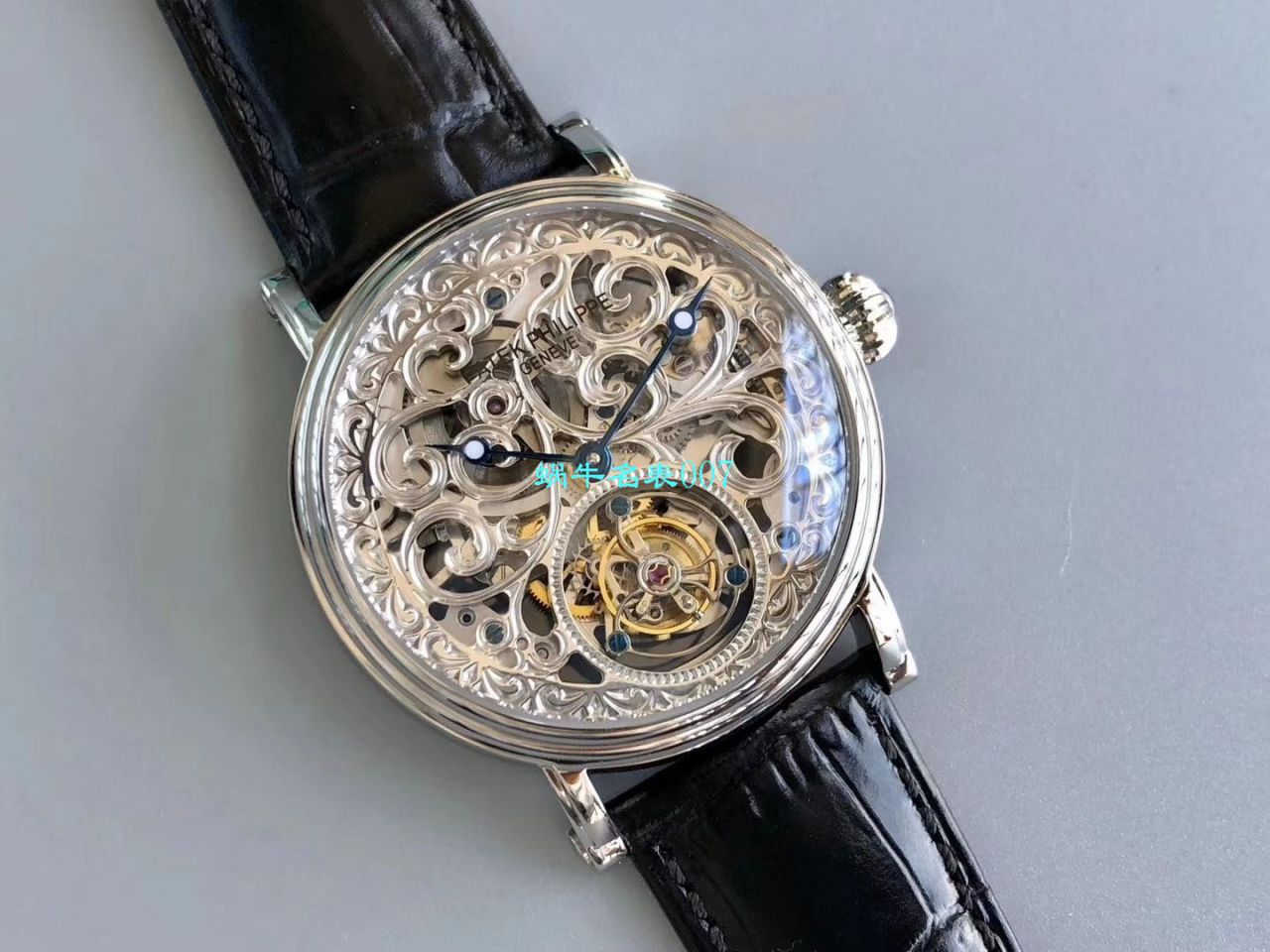 【小贵】少量来货，新品上市❗最新款 私人专属 copy customized  PATEK PHILIPPE 镂空 Tourbillon  Watches  / BD256