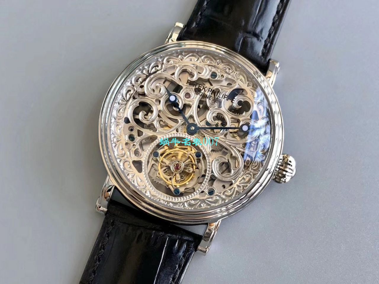 【小贵】少量来货，新品上市❗最新款 私人专属 copy customized  PATEK PHILIPPE 镂空 Tourbillon  Watches  / BD256