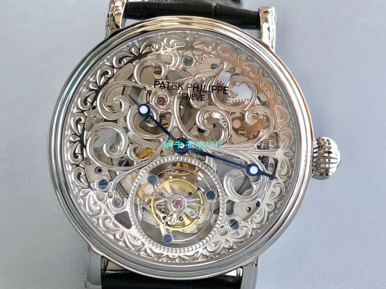 【小贵】少量来货，新品上市❗最新款 私人专属 copy customized  PATEK PHILIPPE 镂空 Tourbillon  Watches  / BD256