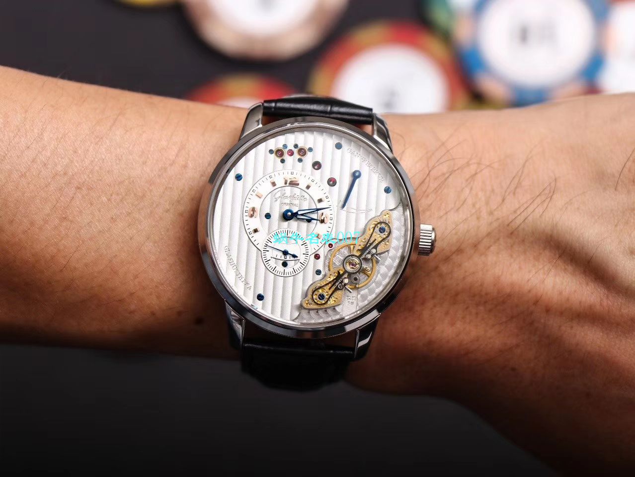【TZ Factory  top  Replica Watches 】glashuette original原创偏心系列1-66-06-04-22-05 wrist watches  / GLA060