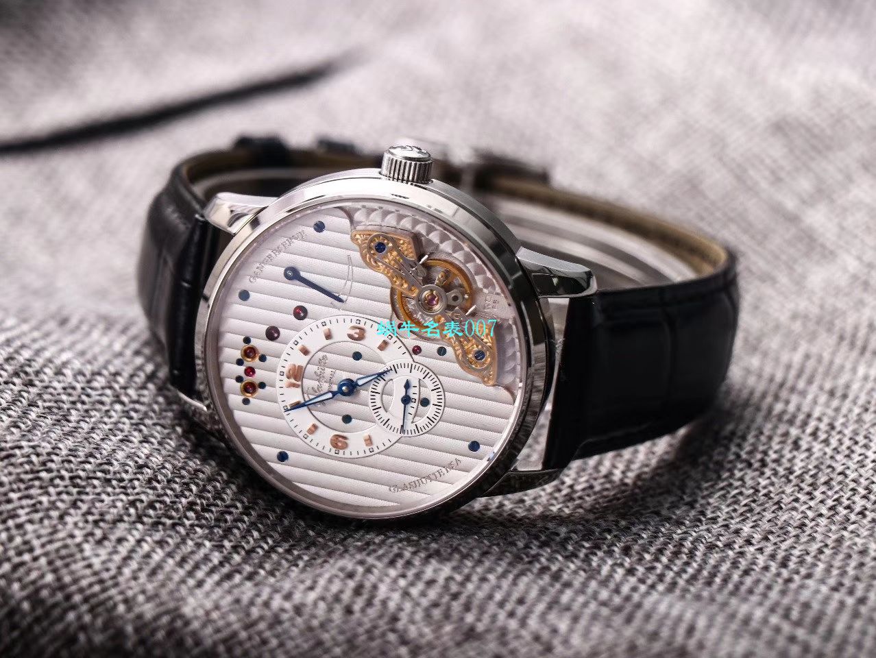 【TZ Factory  High quality  Replica Watches 】glashuette original原创偏心系列1-91-02-02-02-30 wrist watches  / GLA059
