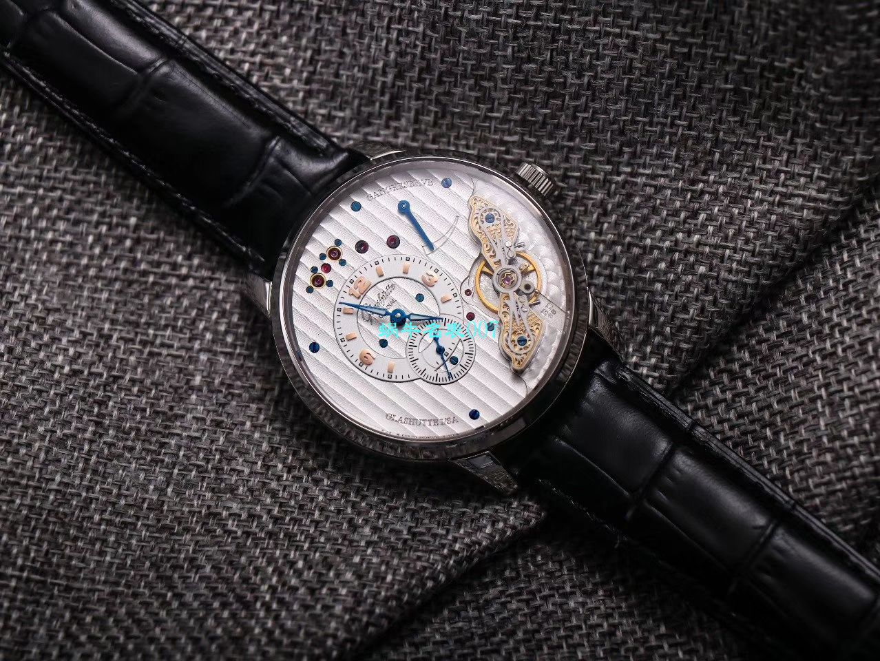 【TZ Factory  High quality  Replica Watches 】glashuette original原创偏心系列1-91-02-02-02-30 wrist watches  / GLA059