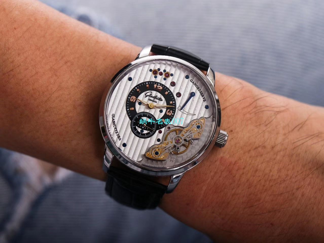 【TZ Factory  High quality  Replica Watches 】glashuette original原创偏心系列1-91-02-02-02-30 wrist watches  / GLA059