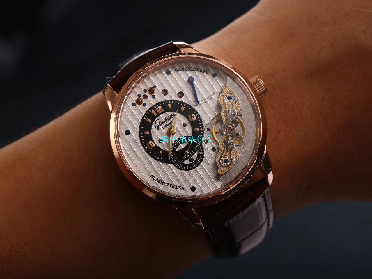 【TZ Factory  top  Replica Watches 】glashuette original原创偏心系列1-66-06-04-22-05 wrist watches  / GLA060