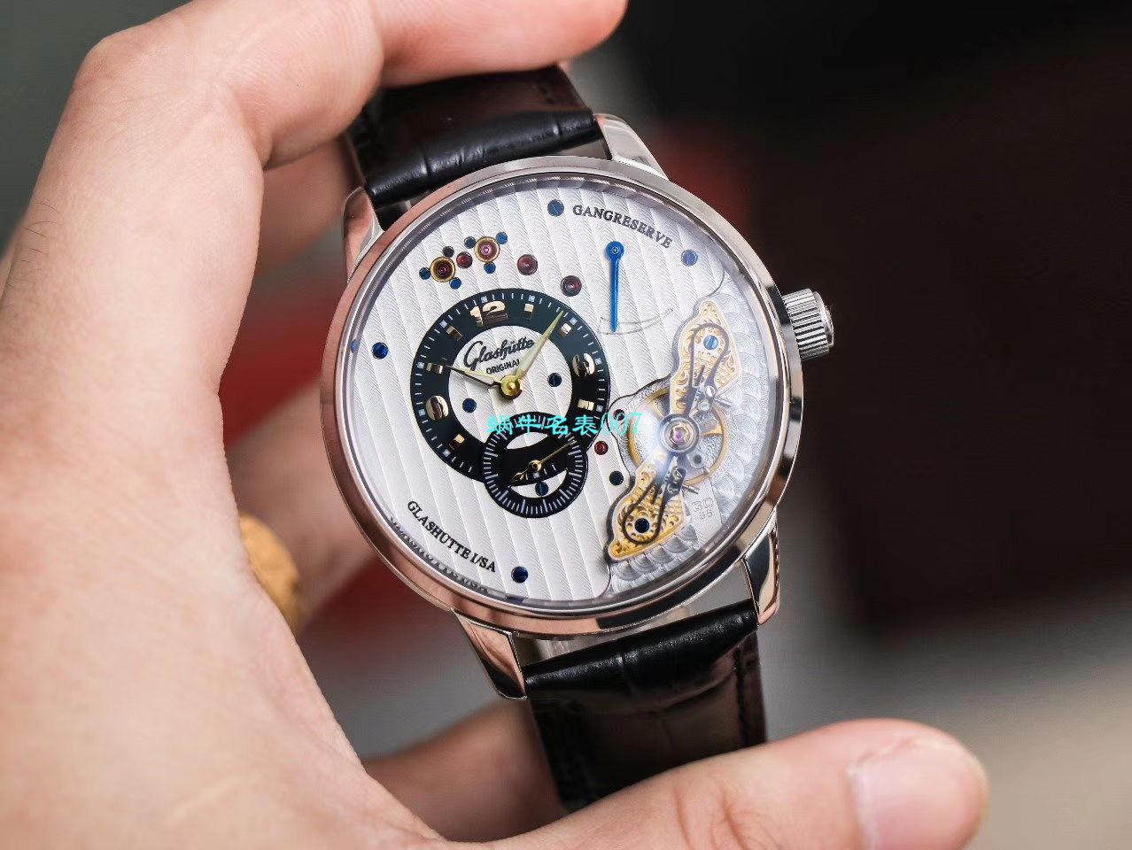 【TZ Factory  High quality  Replica Watches 】glashuette original原创偏心系列1-91-02-02-02-30 wrist watches  / GLA059