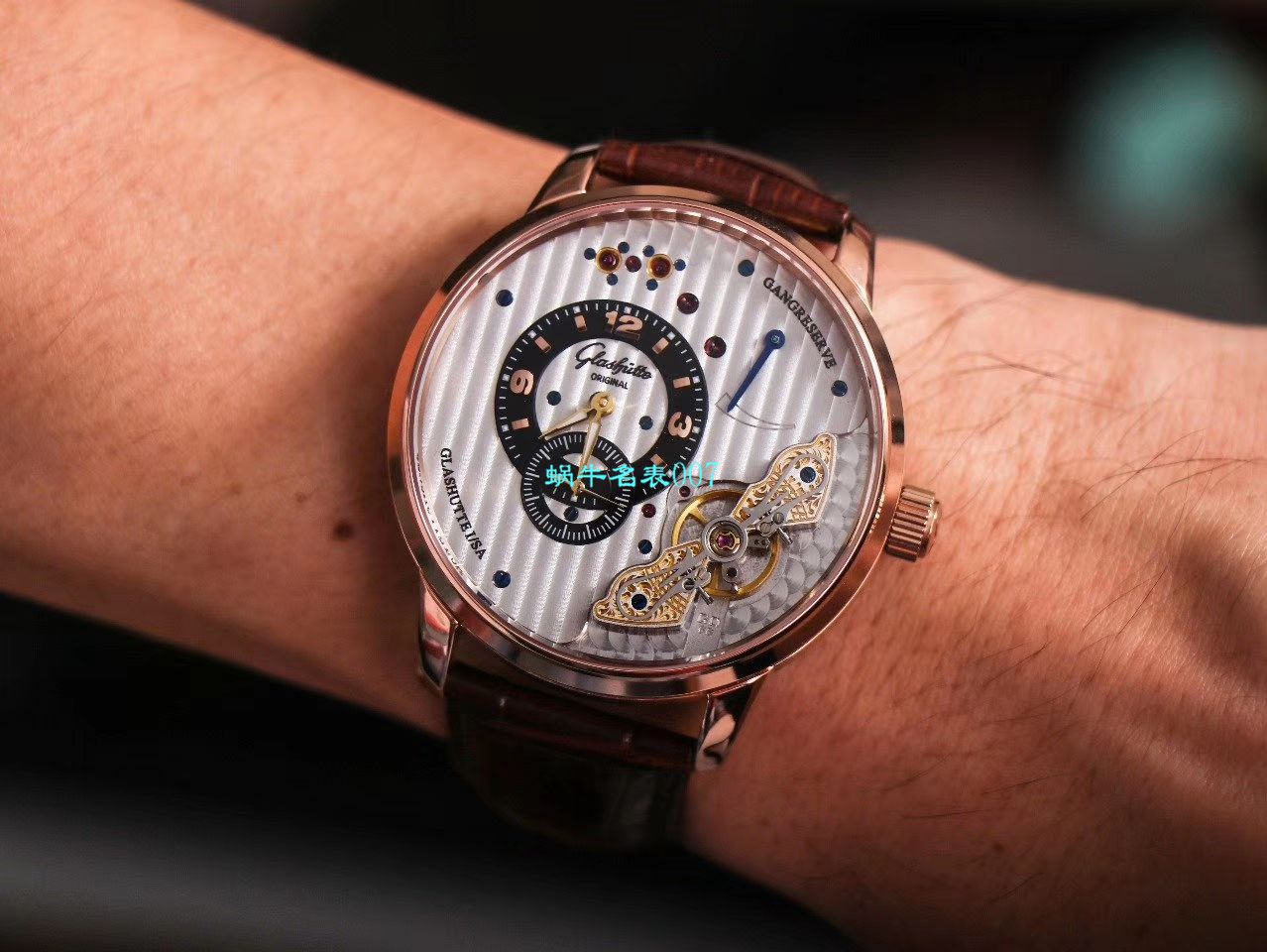 【TZ Factory  High quality  Replica Watches 】glashuette original原创偏心系列1-91-02-02-02-30 wrist watches  / GLA059