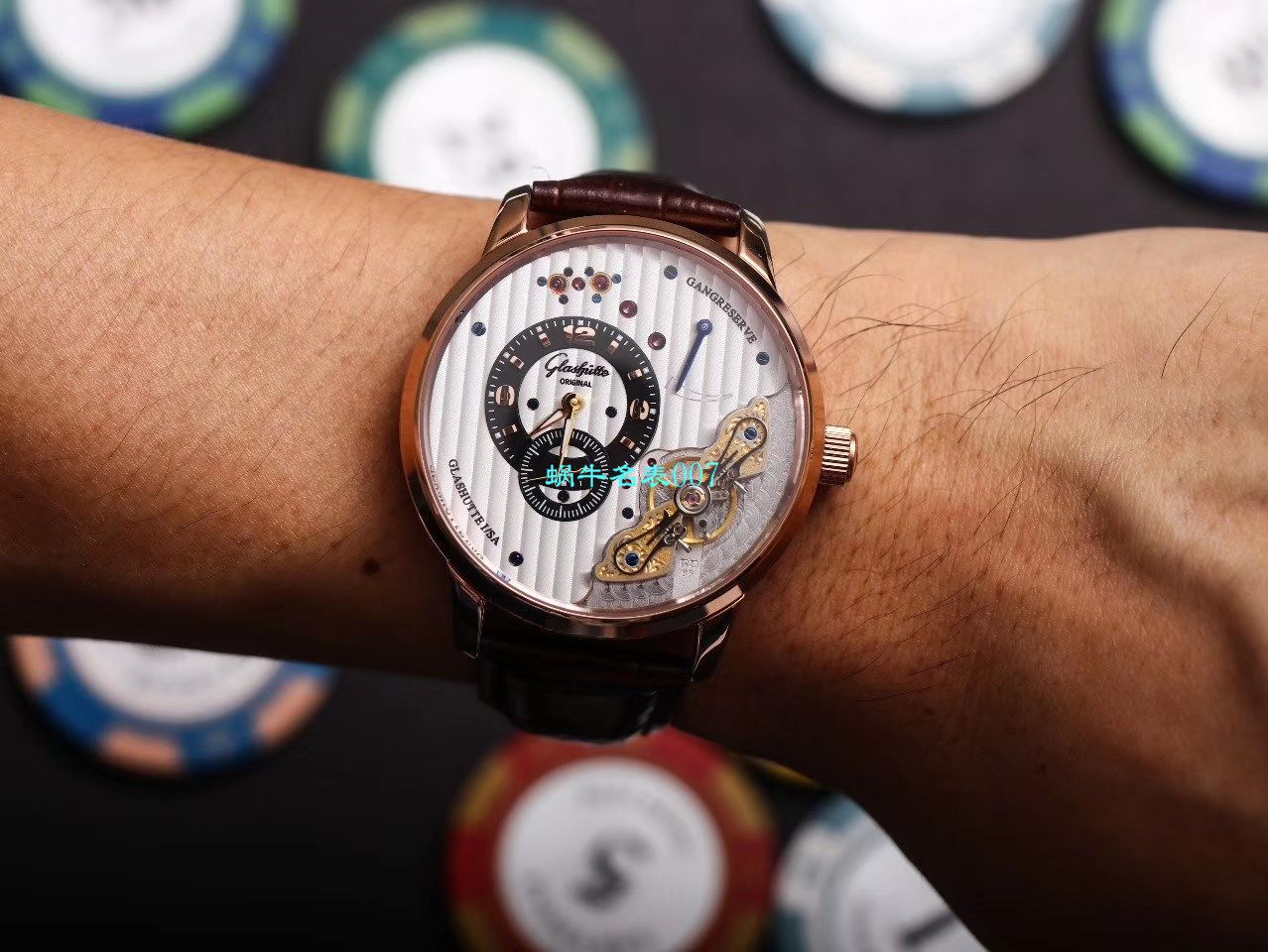 【TZ Factory  High quality  Replica Watches 】glashuette original原创偏心系列1-91-02-02-02-30 wrist watches  / GLA059
