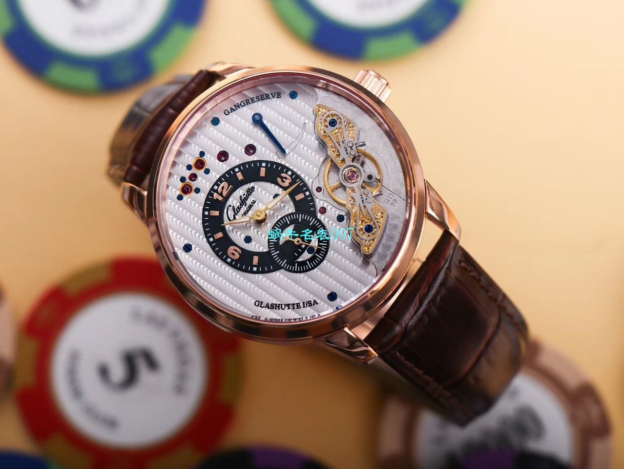 【TZ Factory  High quality 精 Replica Watches 】glashuette original原创偏心系列1-91-02-01-05-30 wrist watches  / GLA058