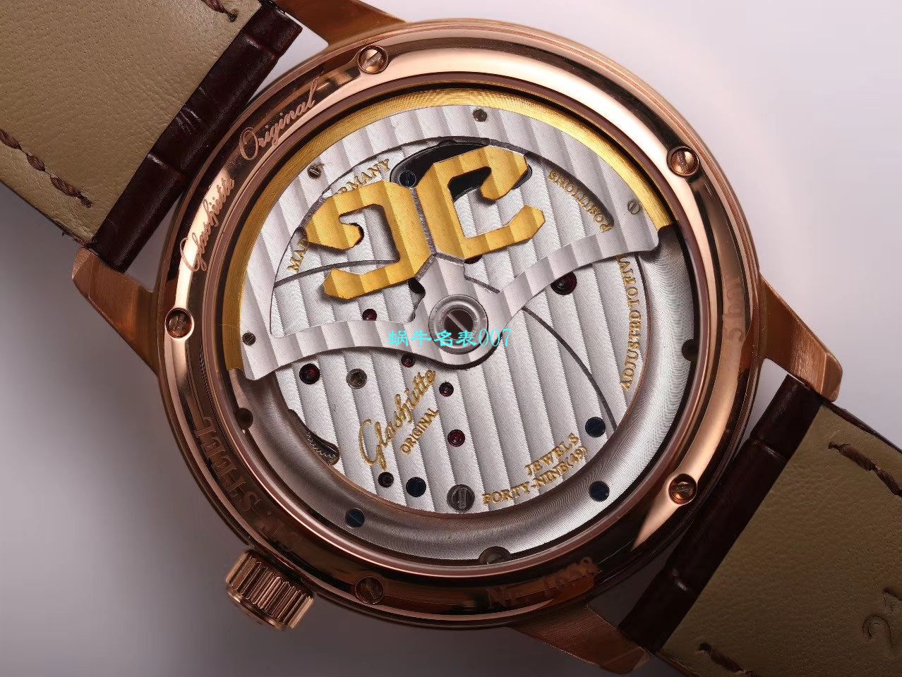 【TZ Factory  High quality  Replica Watches 】glashuette original原创偏心系列1-91-02-02-02-30 wrist watches  / GLA059