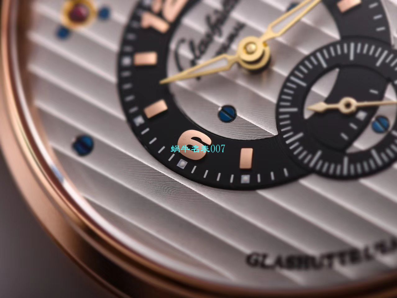【TZ Factory  High quality 精 Replica Watches 】glashuette original原创偏心系列1-91-02-01-05-30 wrist watches  / GLA058