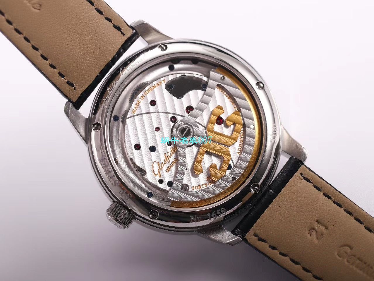【TZ Factory  top  Replica Watches 】glashuette original原创偏心系列1-66-06-04-22-05 wrist watches  / GLA060