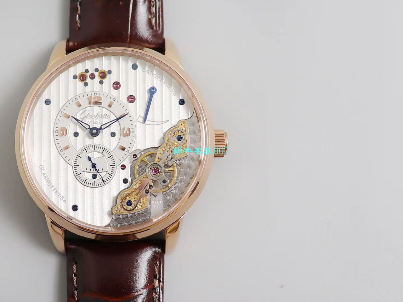 【TZ Factory  High quality  Replica Watches 】glashuette original原创偏心系列1-91-02-02-02-30 wrist watches  / GLA059