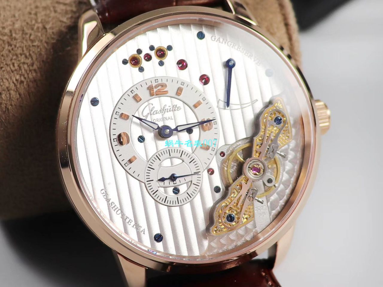 【TZ Factory  High quality 精 Replica Watches 】glashuette original原创偏心系列1-91-02-01-05-30 wrist watches  / GLA058