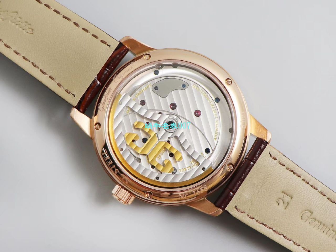 【TZ Factory  High quality  Replica Watches 】glashuette original原创偏心系列1-91-02-02-02-30 wrist watches  / GLA059