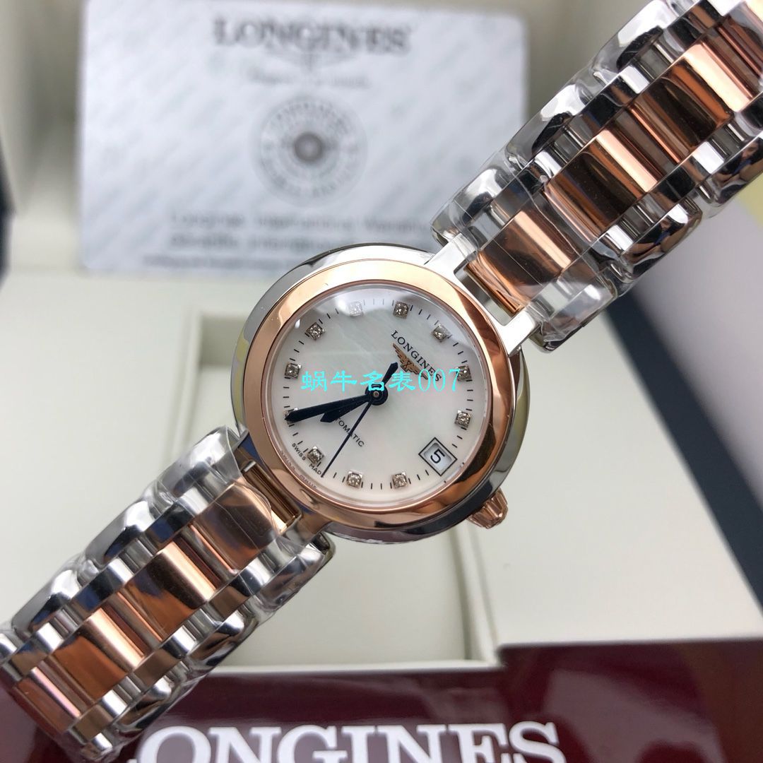 【 TOP  copy customized 、 Longines 真钻女表】 Longines 心月系列L8.111.5.87.6 wrist watches  / L161