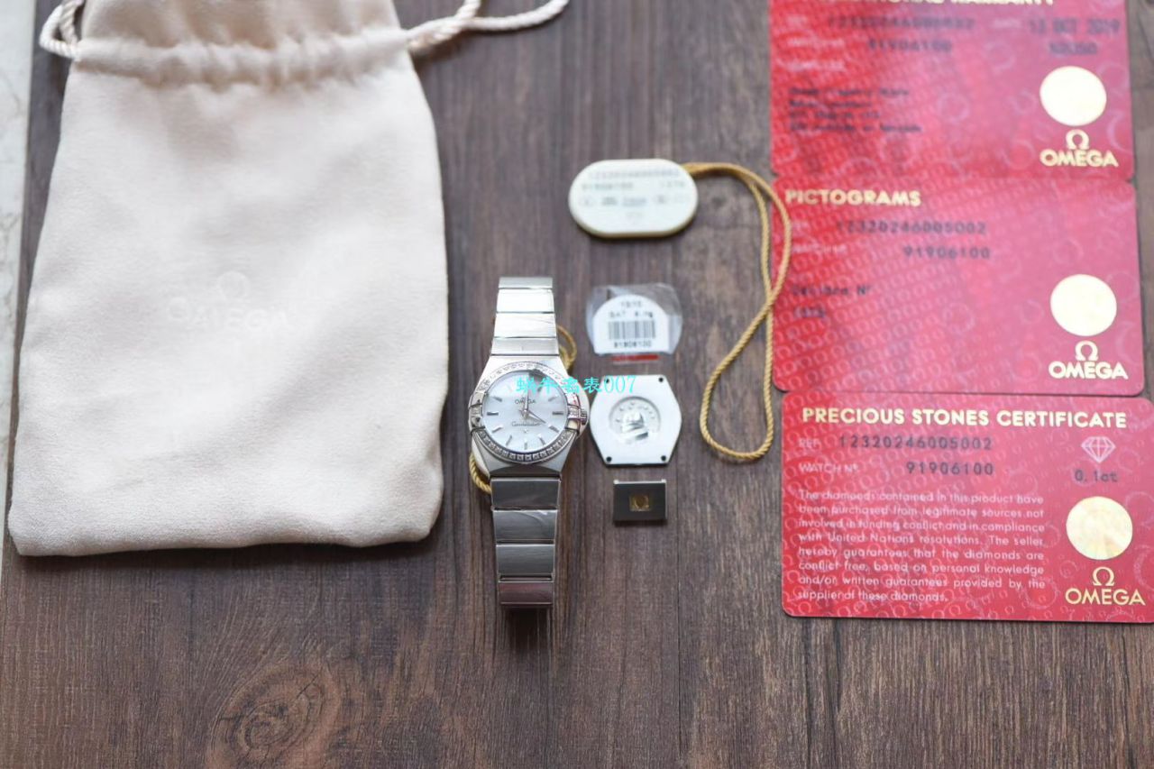 【8848 Factory  High quality  Replica 女表】OMEGA Constellation 系列123.10.24.60.55.003 wrist watches  / M662