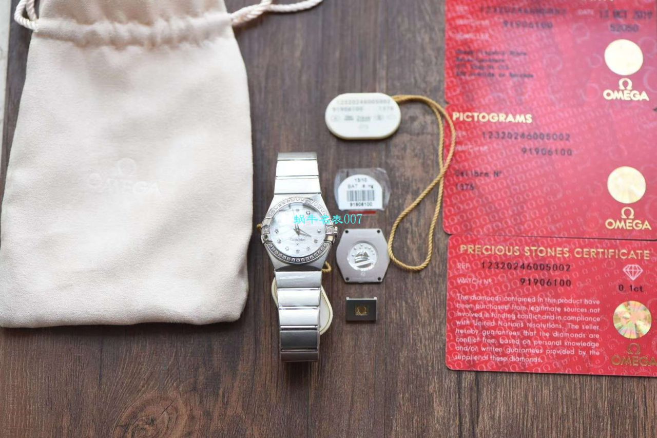 【8848 Factory  High quality  Replica 女表】OMEGA Constellation 系列123.10.24.60.55.003 wrist watches  / M662