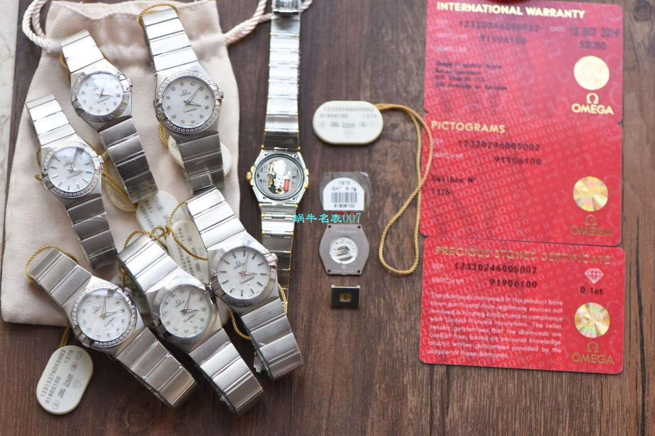 【8848 Factory  High quality  Replica 女表】OMEGA Constellation 系列123.10.24.60.55.003 wrist watches  / M662