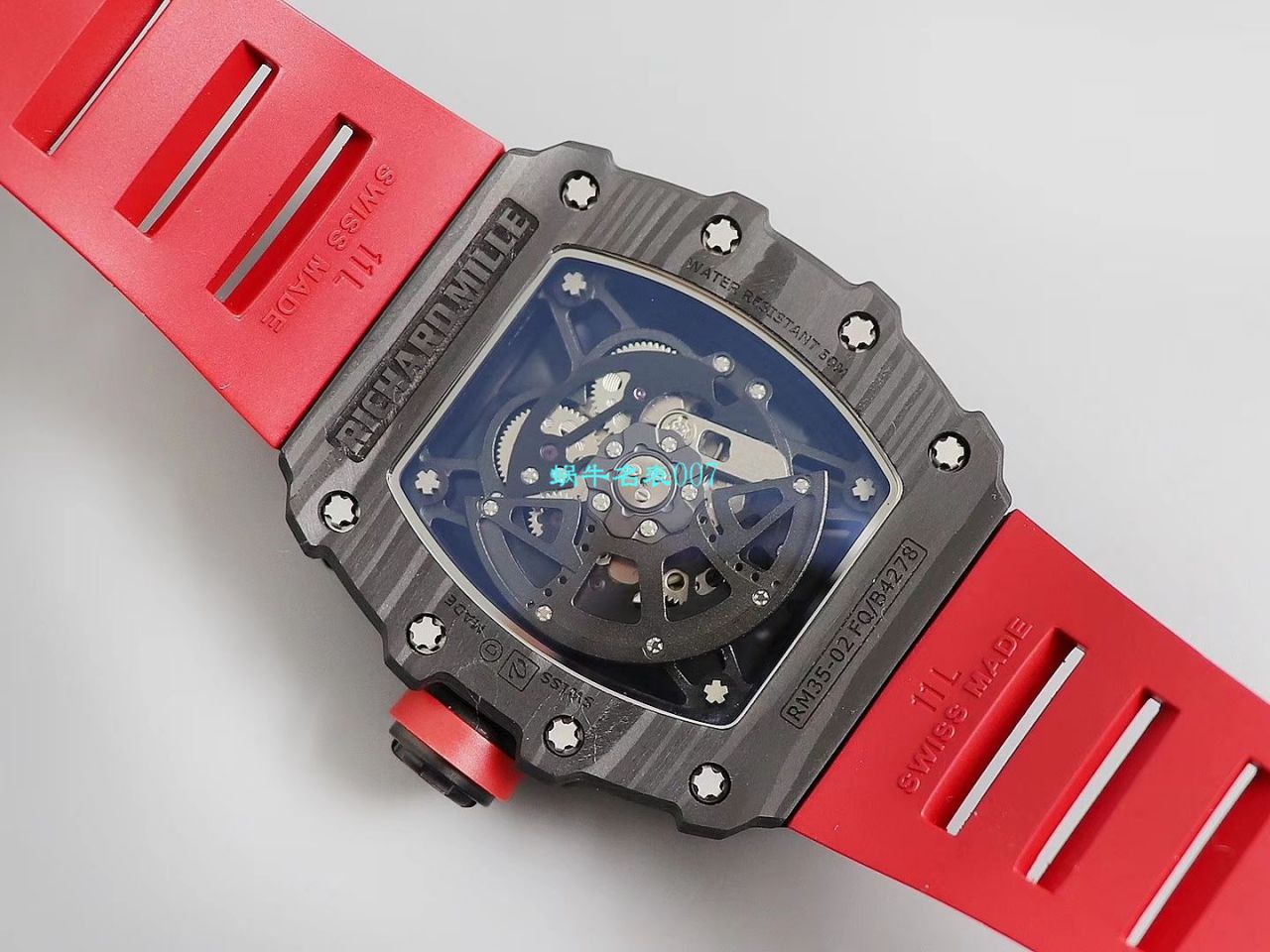 【台湾KV Factory  Replica 最强 top 版本表】全新 RICHARD MILLE  RM035最强进口原纹 carbon fiber ＂V3＂升级版 / KV03502V3