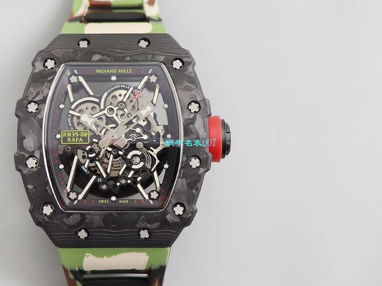 【台湾KV Factory  Replica 最强 top 版本表】全新 RICHARD MILLE  RM035最强进口原纹 carbon fiber ＂V3＂升级版 / KV03502V3