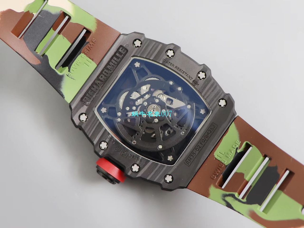 【台湾KV Factory  Replica 最强 top 版本表】全新 RICHARD MILLE  RM035最强进口原纹 carbon fiber ＂V3＂升级版 / KV03502V3