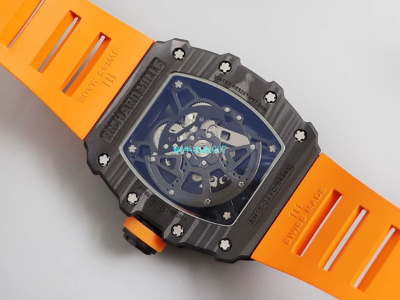 【台湾KV Factory  Replica 最强 top 版本表】全新 RICHARD MILLE  RM035最强进口原纹 carbon fiber ＂V3＂升级版 / KV03502V3