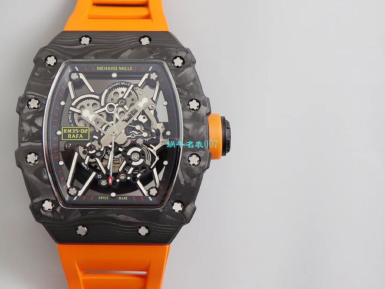 【台湾KV Factory  Replica 最强 top 版本表】全新 RICHARD MILLE  RM035最强进口原纹 carbon fiber ＂V3＂升级版 / KV03502V3