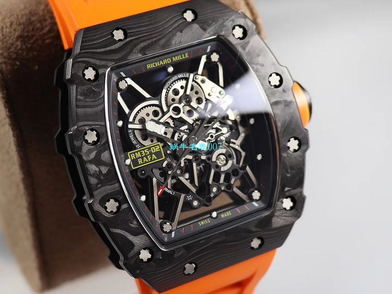 【台湾KV Factory  Replica 最强 top 版本表】全新 RICHARD MILLE  RM035最强进口原纹 carbon fiber ＂V3＂升级版 / KV03502V3