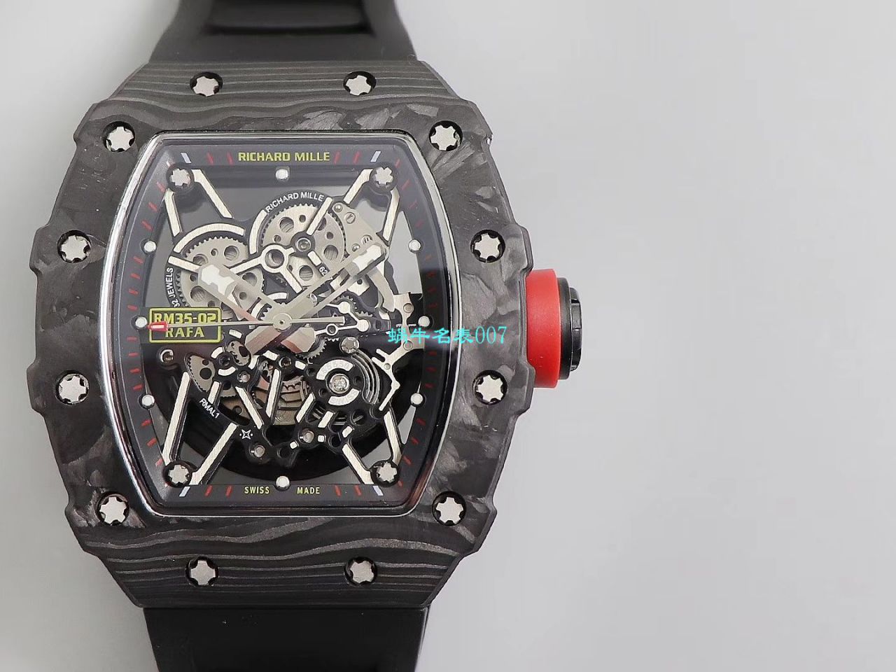【台湾KV Factory  Replica 最强 top 版本表】全新 RICHARD MILLE  RM035最强进口原纹 carbon fiber ＂V3＂升级版 / KV03502V3