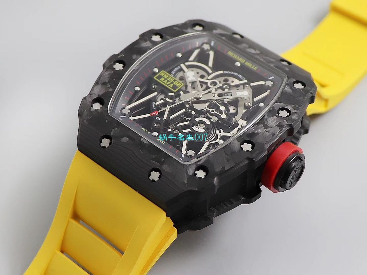 【台湾KV Factory  Replica 最强 top 版本表】全新 RICHARD MILLE  RM035最强进口原纹 carbon fiber ＂V3＂升级版 / KV03502V3