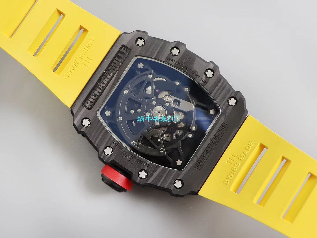 【台湾KV Factory  Replica 最强 top 版本表】全新 RICHARD MILLE  RM035最强进口原纹 carbon fiber ＂V3＂升级版 / KV03502V3