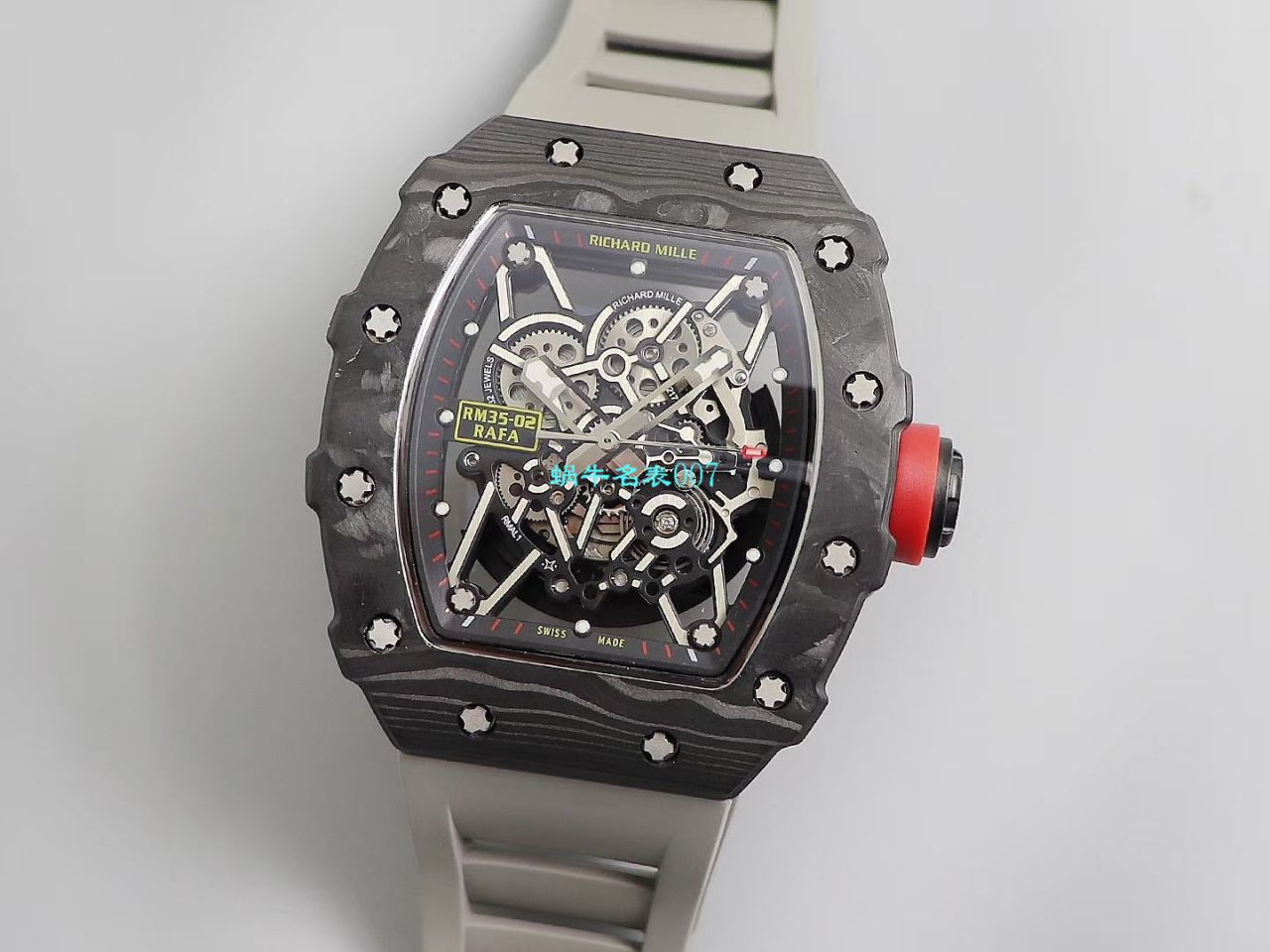 【台湾KV Factory  Replica 最强 top 版本表】全新 RICHARD MILLE  RM035最强进口原纹 carbon fiber ＂V3＂升级版 / KV03502V3