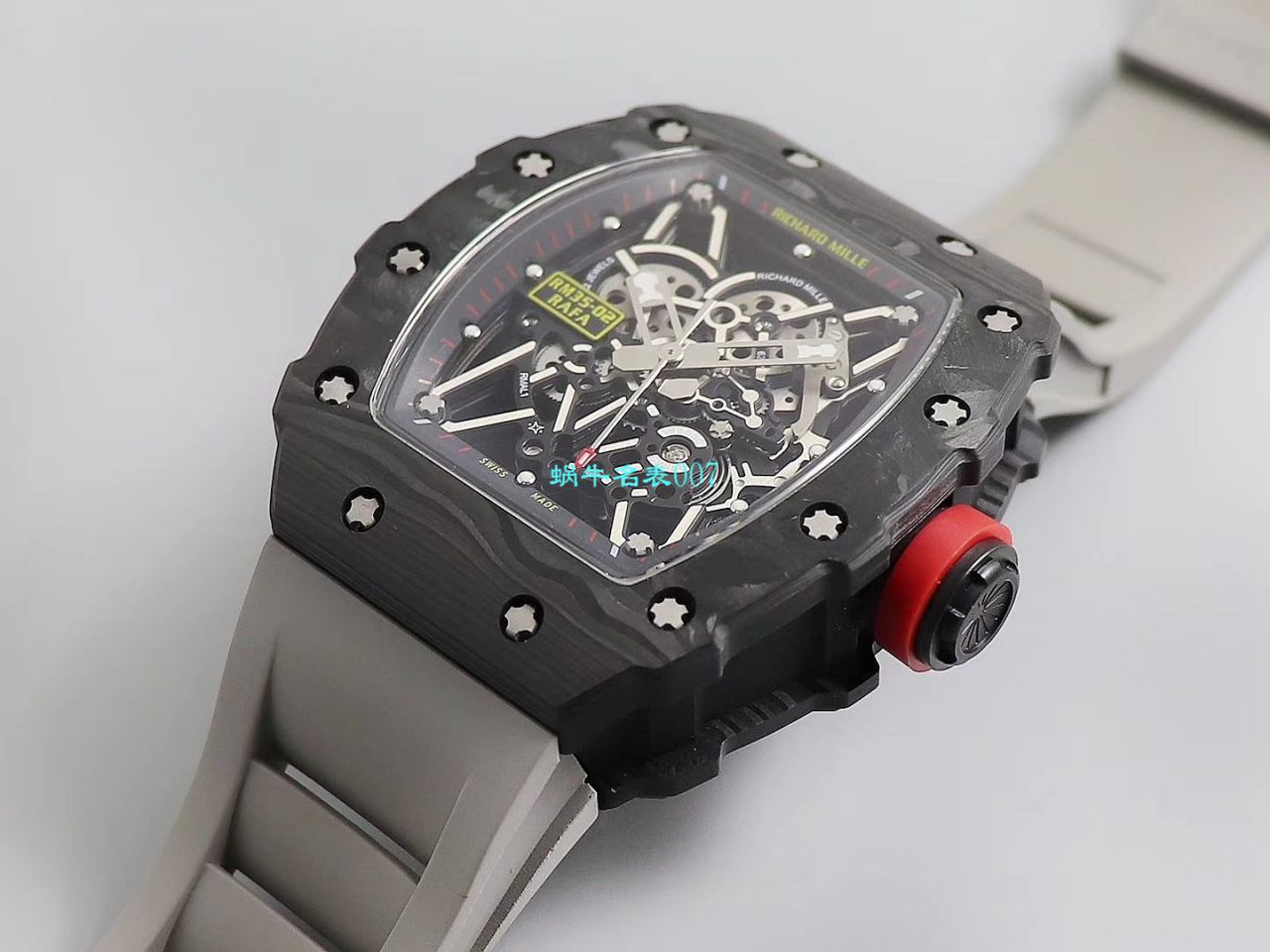 【台湾KV Factory  Replica 最强 top 版本表】全新 RICHARD MILLE  RM035最强进口原纹 carbon fiber ＂V3＂升级版 / KV03502V3