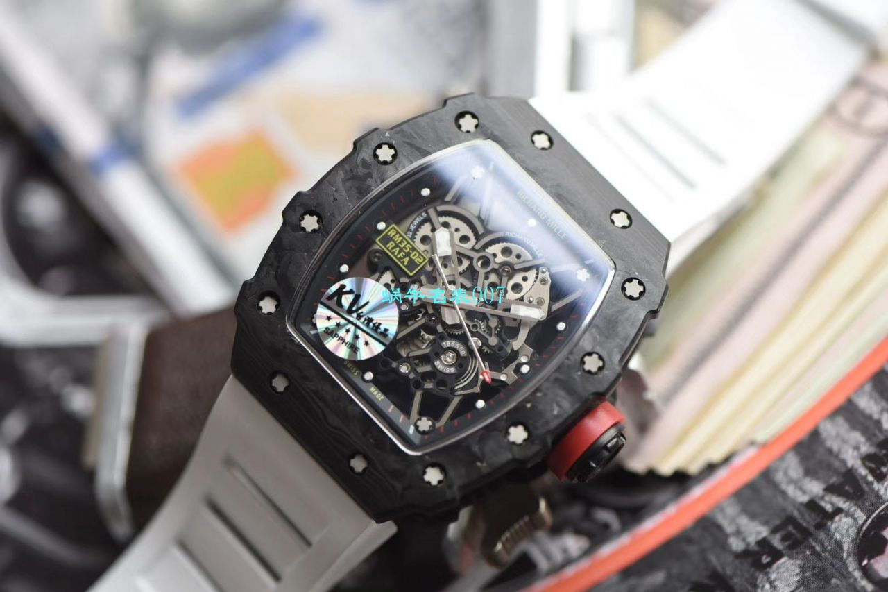 【台湾KV Factory  Replica 最强 top 版本表】全新 RICHARD MILLE  RM035最强进口原纹 carbon fiber ＂V3＂升级版 / KV03502V3