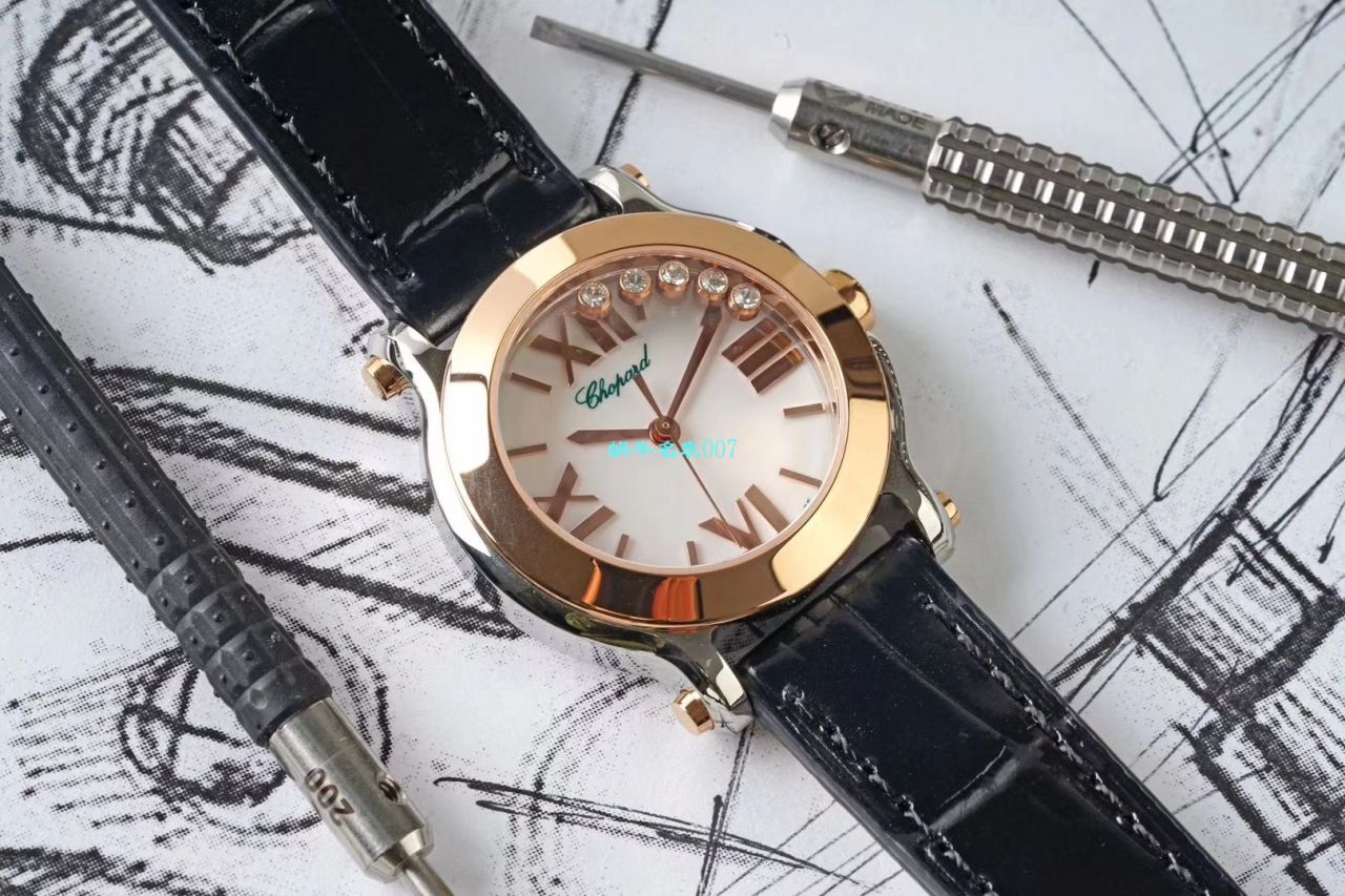 【ZF Factory  Replica Copy 女表】 Chopard HAPPY DIAMONDS系列278509-6001，278509-3001 wrist watches  / XB053
