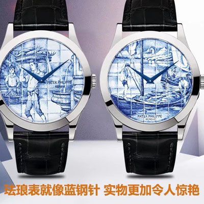 FL Factory 真微绘珐琅工艺 Replica Copy 表 PATEK PHILIPPE 5089G-061《太加斯河上垂钓》、5089G-062《一天的收货》