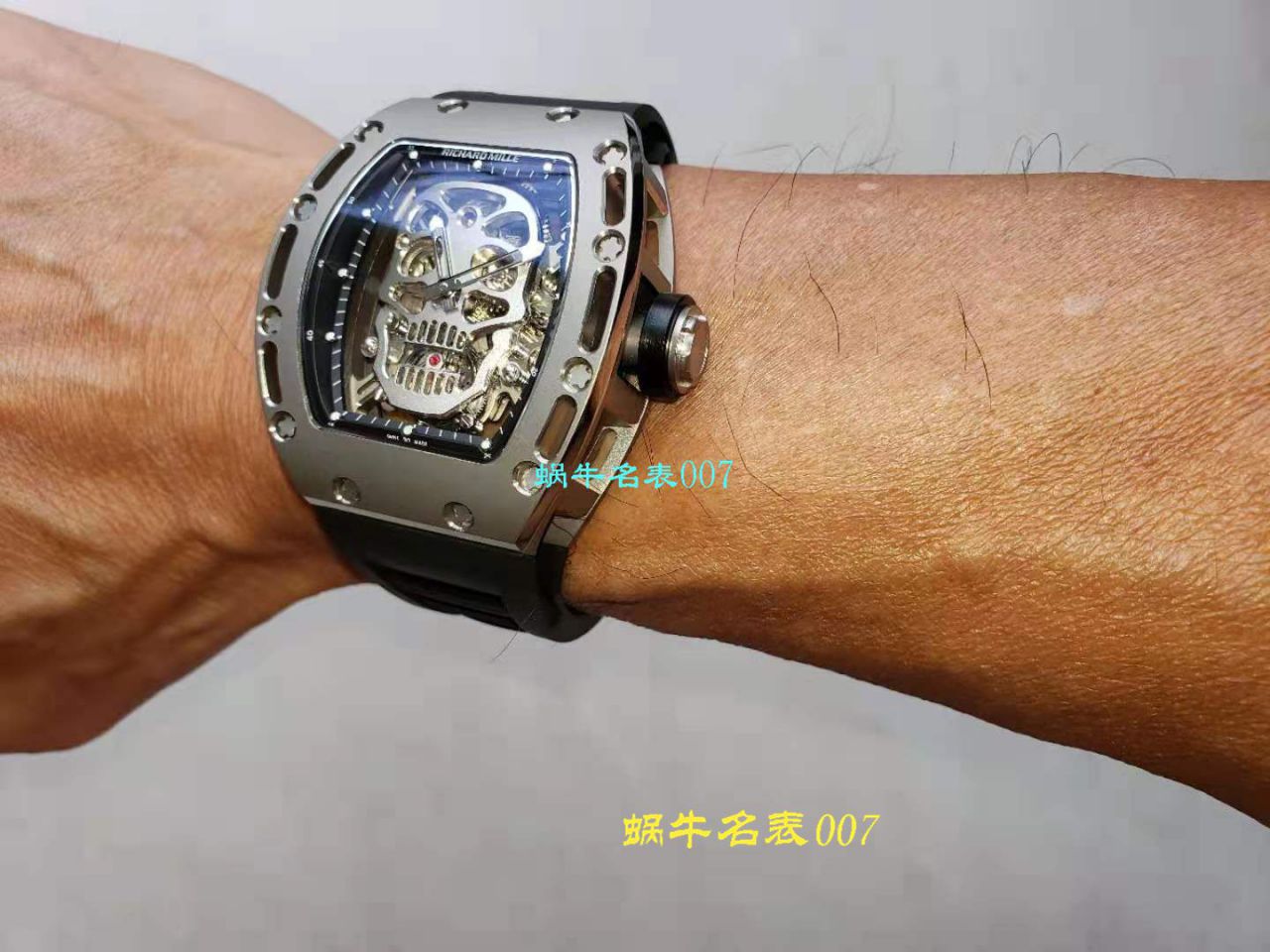 【 Video analysis  RICHARD MILLE 骷髅头 top  Replica Copy  Watches Rm052至尊鬼王】RICHARD MILLE男士系列RM 052 Tourbillon  wrist watches  / RM 052