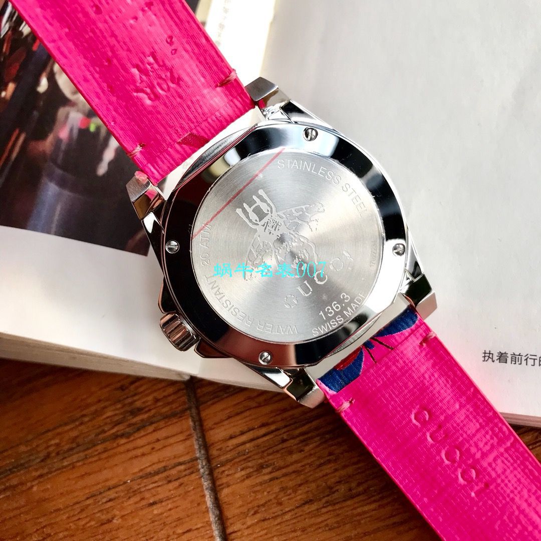 硬货来袭渠道原单，独家Gucci骚粉色水鬼新款 wrist watches ！40MM 男女均可戴 / GUCCIKK20
