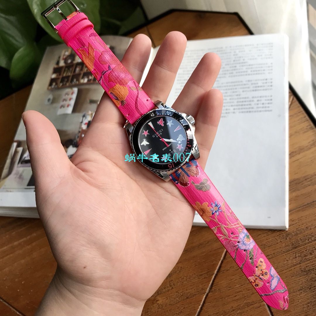 硬货来袭渠道原单，独家Gucci骚粉色水鬼新款 wrist watches ！40MM 男女均可戴 / GUCCIKK20
