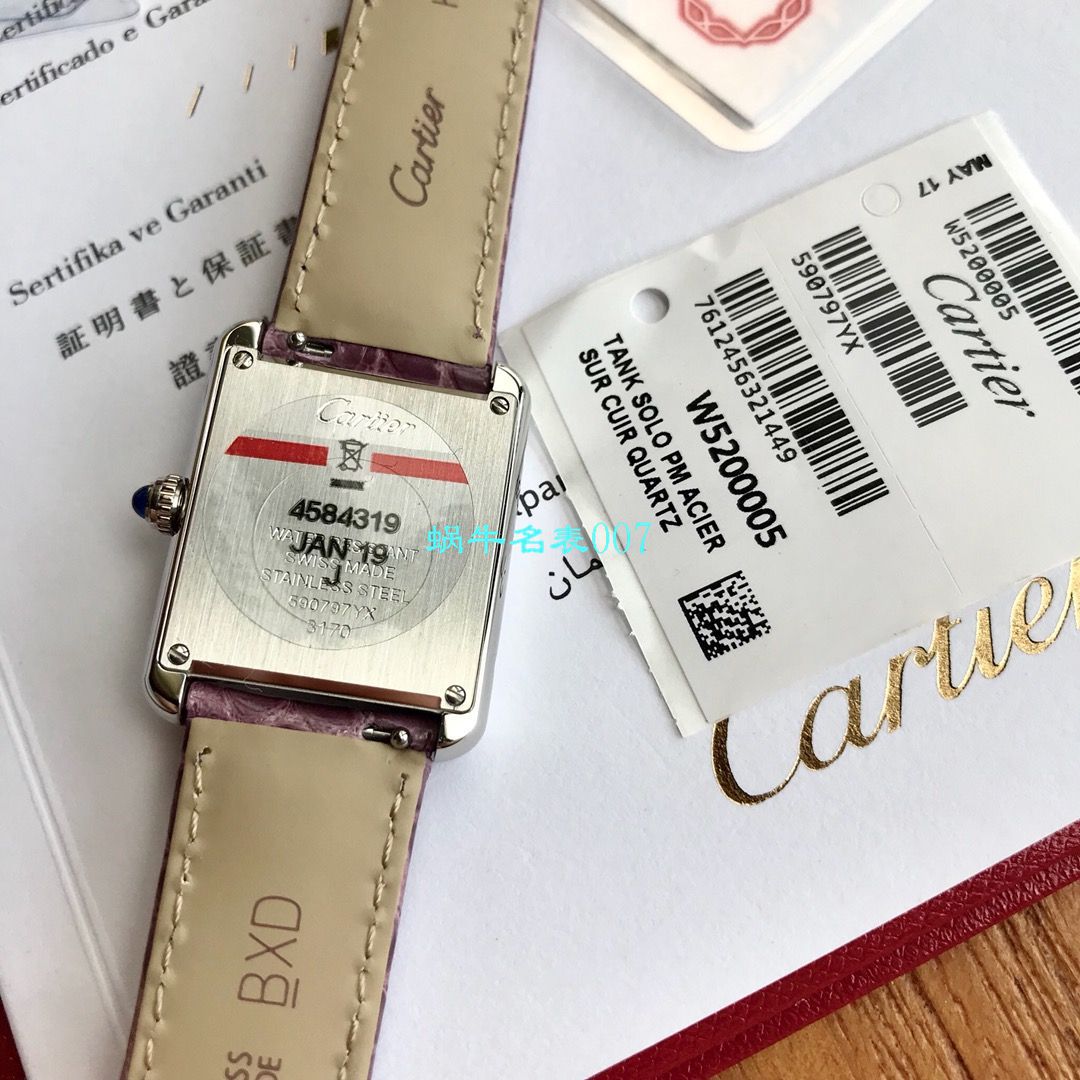 【 TOP  copy customized 真钻】 Cartier  坦克系列WJTA0015 wrist watches 女士 / K189