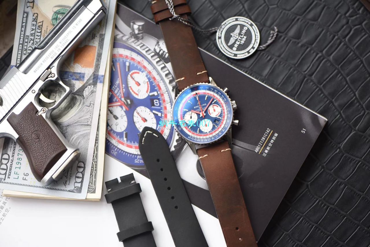 【V9 Factory 官网 Replica Watches 】 Breitling 航空计时1 B01计时 wrist watches  Replica 43SWISSAIR瑞士航空特别版系列 AB01211B1B1X1 wrist watches  / BL132