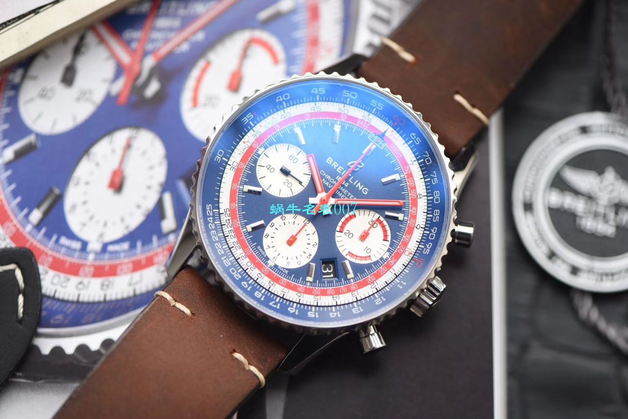 【V9 Factory 官网 Replica Watches 】 Breitling 航空计时1 B01计时 wrist watches  Replica 43SWISSAIR瑞士航空特别版系列 AB01211B1B1X1 wrist watches  / BL132