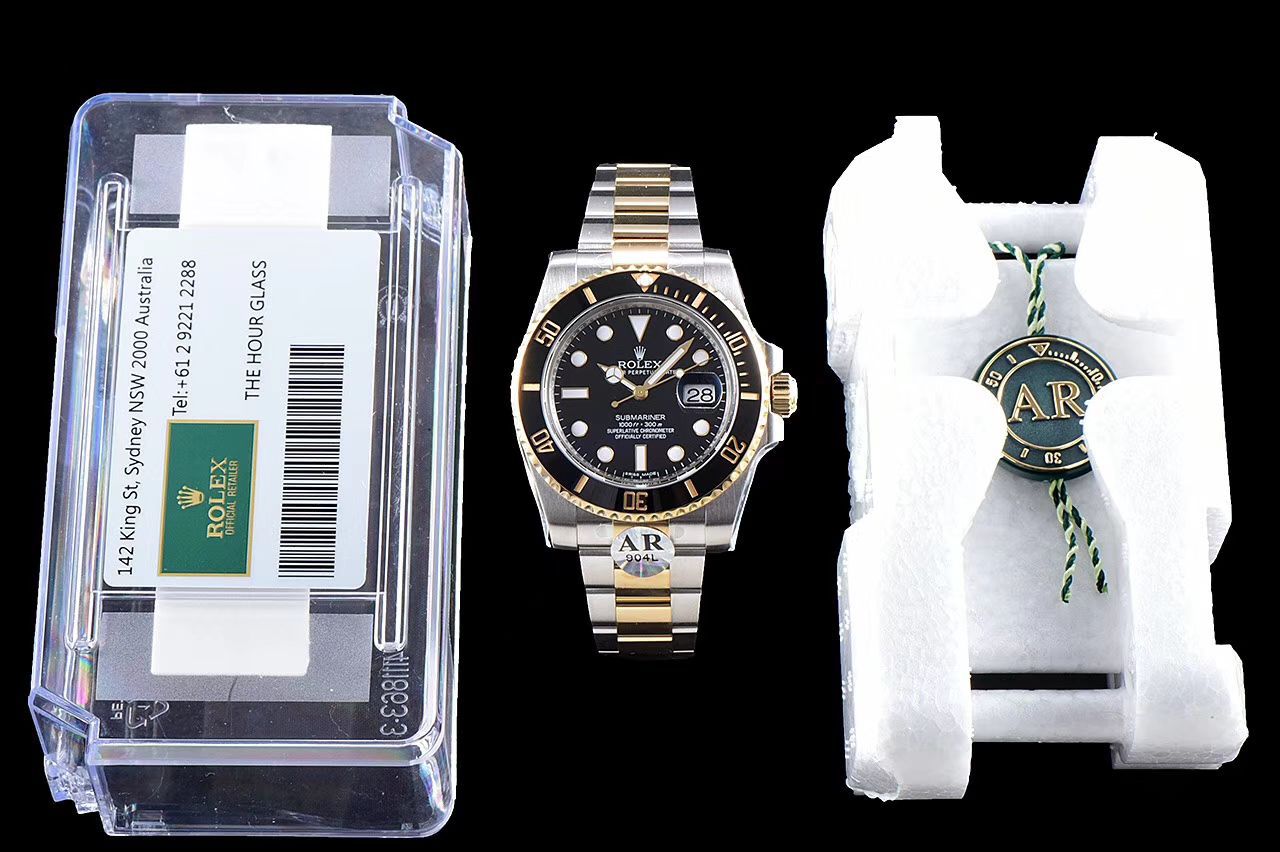 【AR Factory 官网 High quality  Replica V3版本】 Rolex  Submariner 型系列116613LB-97203，116613-LN-97203间金蓝黑 wrist watches  / R258