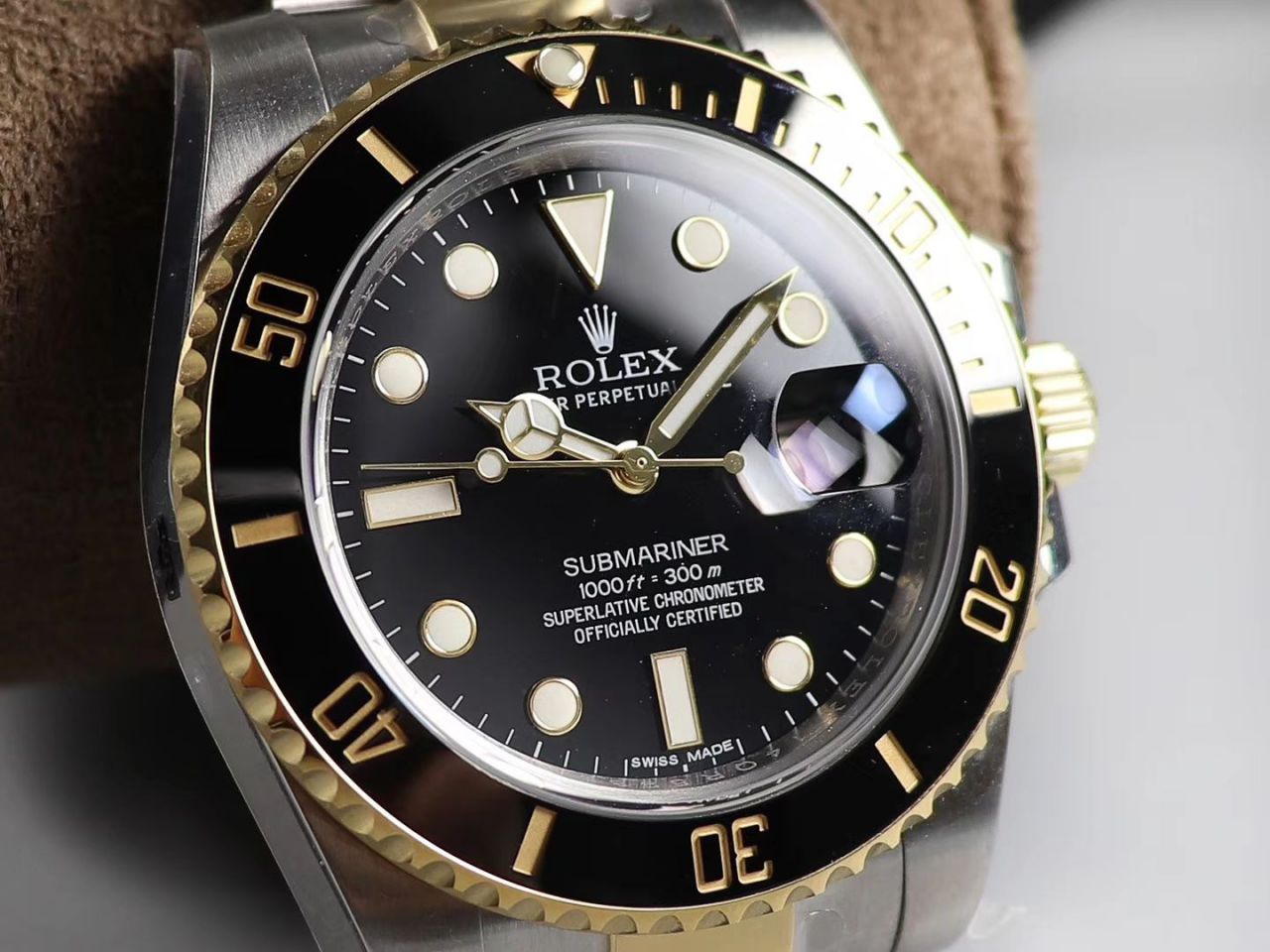 【AR Factory 官网 High quality  Replica V3版本】 Rolex  Submariner 型系列116613LB-97203，116613-LN-97203间金蓝黑 wrist watches  / R258